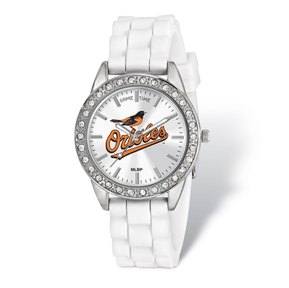 *SOLD* Baltimore Orioles White Silicone Women's Watch.